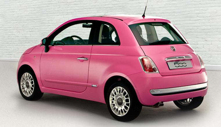 Fiat, 500, So pink, voitures roses, voiture fille