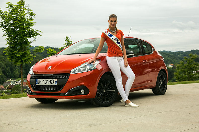 camille cerf, miss france 2015, miss france, peugeot, 208, 108, essai, interview