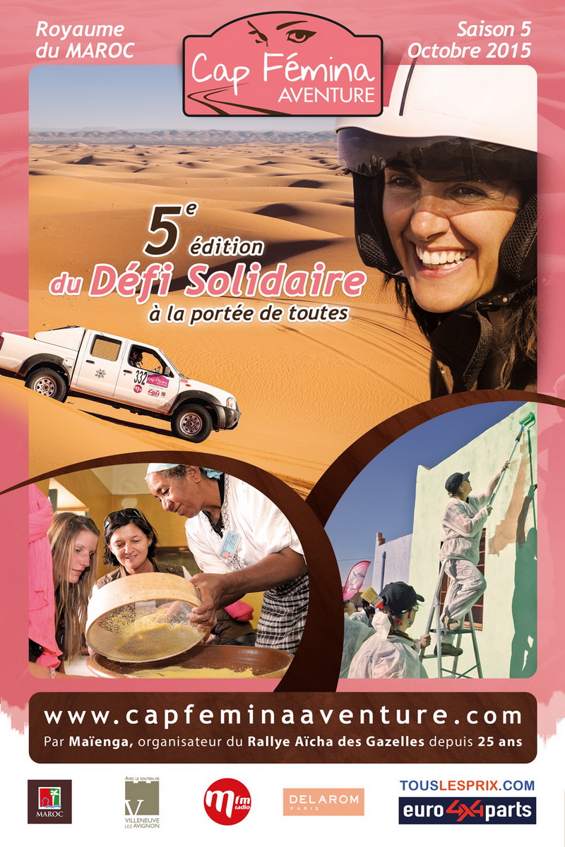 Cap fémina aventure, rallye feminin, maroc, rallye raid, depart, desert marocain