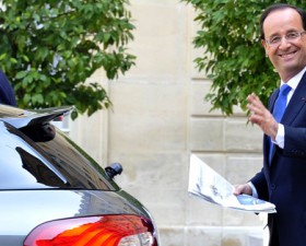 François Hollande, Citroën, DS5, infraction, code de la route