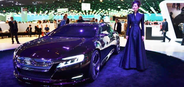 Citroën, DS9, mannequin, Top model, mondial de l'auto, paris 2012