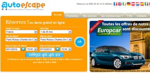 autoescape, voyage, location voiture, voiture femme, pratique, pas cher, promotion, europe