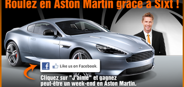 sixt, aston martin, concours, gagner, victoire, location voiture, location, location auto, voiture femme, luxe, week-end