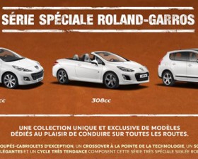 Roland-Garros, roland-garros 2013, série spéciale, tennis, tournoi, 3008, 207 CC, 308 CC, partenaire