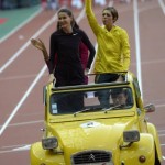 Usain Bolt, citroën, 2CV, stade de France, athlétisme, Blanka Vlasic