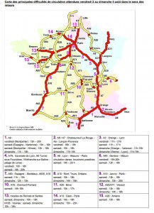 circulation, trafic, vacances, embouteillages, bison futé, prévisions