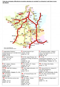 circulation, trafic, vacances, embouteillages, bison futé, prévisions