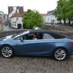 Opel, cascada, opel cascada, essai, cabriolet, décapotable, bruges, voiture femme