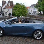 Opel, cascada, opel cascada, essai, cabriolet, décapotable, bruges, voiture femme, clémence de bernis