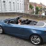 Opel, cascada, opel cascada, essai, cabriolet, décapotable, bruges, voiture femme