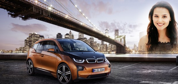 BMW, i3, voiture électrique, virginie ledoyen, ambassadrice, marraine, BMW i3, sienna miller