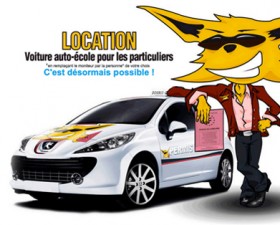 voiture à double commande, location voiture, permis de conduire, location, pas cher, économie