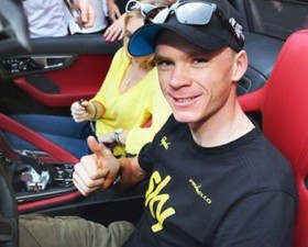 chris froome, Jaguar f-type, Jaguar, f-type, tour de france, vélo, cyclisme