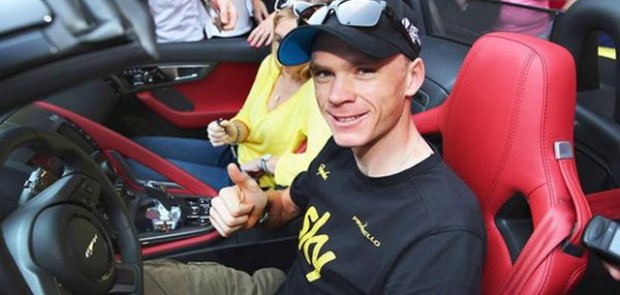 chris froome, Jaguar f-type, Jaguar, f-type, tour de france, vélo, cyclisme