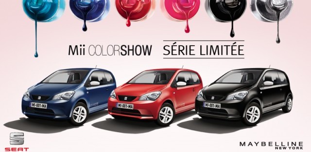 Seat, mii, maybelline, color show, vernis, citadine, série limitée