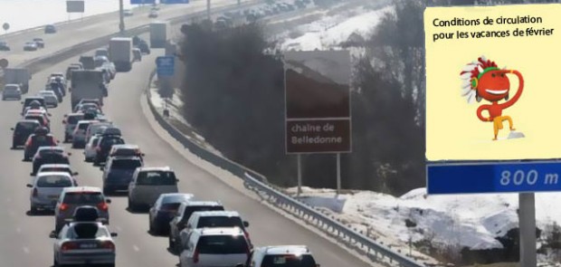 bison, vacances de février, condition circulation, trafic week-end, ski, bouchon, prévision circulation week-end