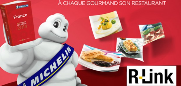 guide michelin, renault, R-link, application, restaurant, hotel, voyage, système multimedia