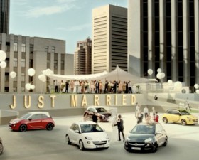 Opel, Adam, citadine, intellilink, mariage, pub, voiture mariage