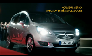 Opel Meriva, opel, meriva, pub, claudia Schiffer, ambassadrice, top model, voiture femme