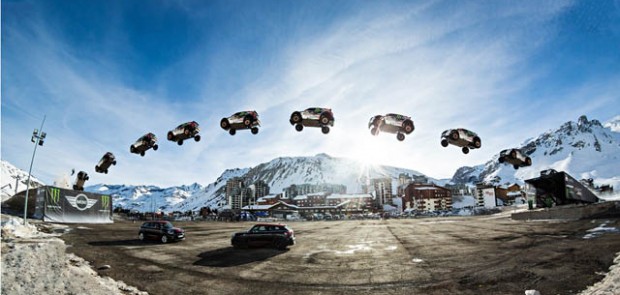 Guerlain Chicherit, saut en longueur, saut voiture, Tignes