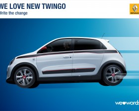 les enjoliveuses, write the change, renault, twingo, welovewords