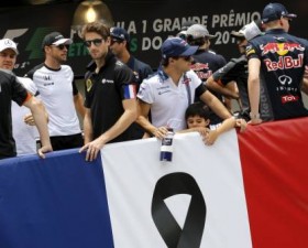 F1, attentat paris, pray for paris, romain grosjean, FIA, Jean todt