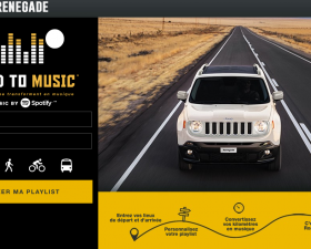 jeep, renegade, spotify, musique, kilometre