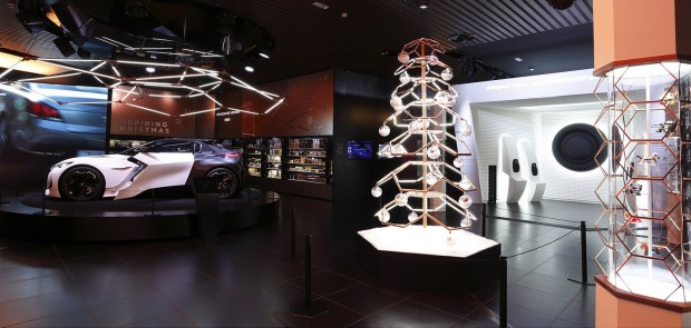 peugeot, fractal, exposition, inspiring christmas, peugeot avenue paris, design, peugeot design lab