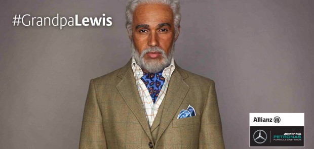 Lewis Hamilton, hamilton grand-pere, pub, allianz, 2066, meet grandpa lewis, pilote, f1