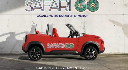 pokemon go, safari go, citroen, e-mehari, concours, paris, safari