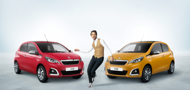 Mika, peugeot, 108, 108 collection, serie speciale, citadine, pub, voiture star