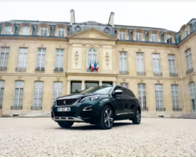 voiture presidentielle, peugeot, peugeot 5008, centigon, voiture blindee, video, suv, emmanuel macron,