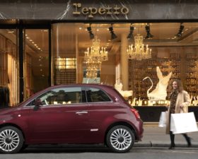 Fiat , Fiat 500, Fiat 500 repetto, repetto, citadine, voiture de femme, voiture feminine, femme et voiture