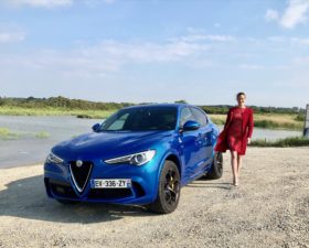 alfa romeo stelvio quadrifoglio, stelvio, suv, crossover, essai, testdrive, clemence de bernis