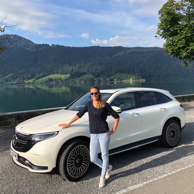 SUV, SUV electrique, vehicule electrique, mercedes eqc, clemence de bernis 