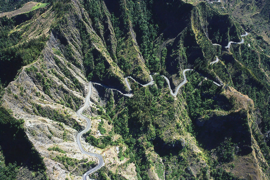 plus belles routes du monde, plus beaux cols du monde, ile de la réunion, réunion, route de cilaos