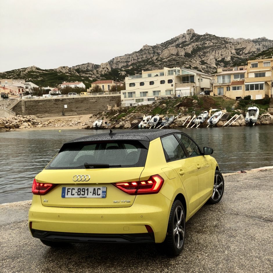 Audi A1, testdrive, essai, citadine, face arrière