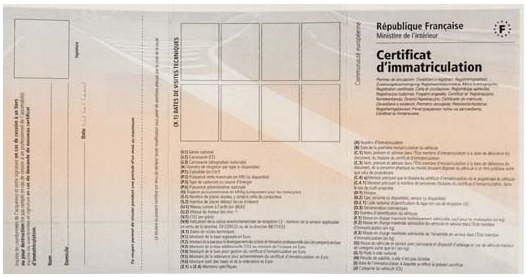 carte grise, certificat immatriculation, démarche, document carte grise, achat voiture