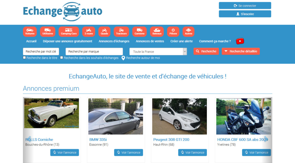 echange auto, vente voiture occasion, achat auto, bon plan achat auto occasion, vente auto en ligne