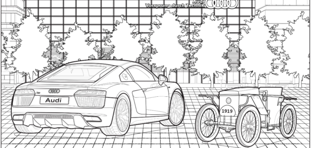 confinement enfant, coronavirus, coloriage, coloriage audi, activité enfant, audi, pratique, bon plan