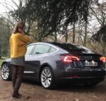 tesla, model 3, tesla model 3, berline, essai, testdrive, voiture electrique, clemence de bernis