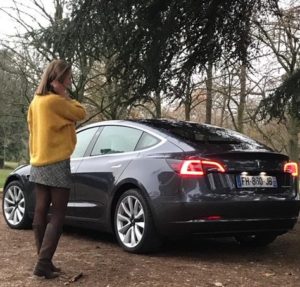 tesla, model 3, tesla model 3, berline, essai, testdrive, voiture electrique, clemence de bernis
