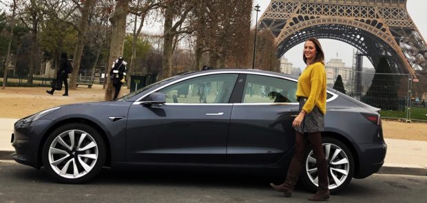 tesla, model 3, tesla model 3, berline, essai, testdrive, voiture electrique, clemence de bernis