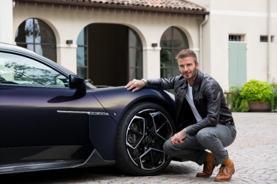 maserati, maserati MC20, David beckham, serie speciale, fuoriserie