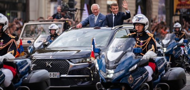 Charles III, roi, DS7 crossback, Emmanuel Macron,