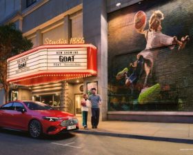 cinema, goat, film animation, mercedes, cla, cinema et auto