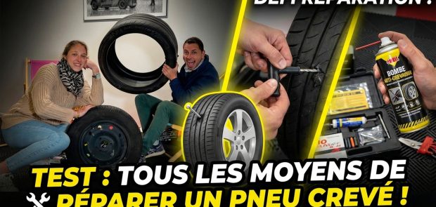 pneu creve, tuto auto, crevaison, reparer pneu, tuto youtube, clemence de bernis